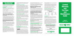 Kelly Tires Limited Warranty