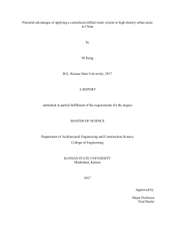 Potential advantages of applying a centralized chilled water - K-REx