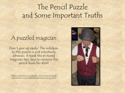 The Pencil Puzzle and Some Important Truths