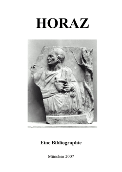 Horaz Eine Bibliographie