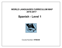Spanish - Level 1 - Volusia County Schools