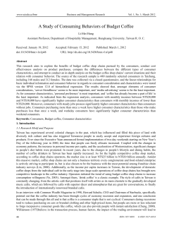 A Study of Consuming Behaviors of Budget Coffee