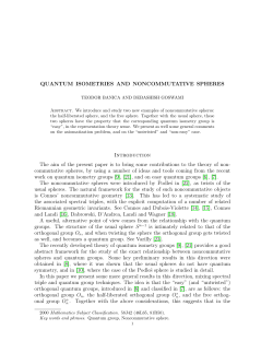 Quantum isometries and noncommutative spheres
