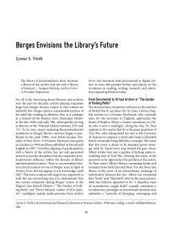 Borges Envisions the Library`s Future