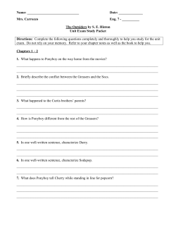 Mrs. Carrozzo Eng. 7 - ______ The Outsiders by SE Hinton Unit E