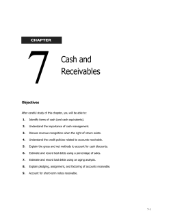 Cash and Receivables