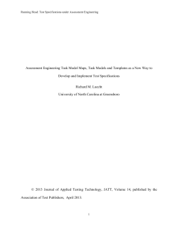 Special Issue, Article 4 - Association of Test Publishers