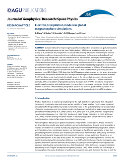Electron precipitation models in global magnetosphere