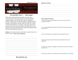 Reflection: Ask Questions: