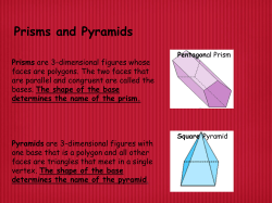 Prisms and Pyramids