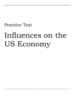 Influences on the US Economy