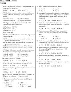 Chapter 10 PRACTICE MOORE