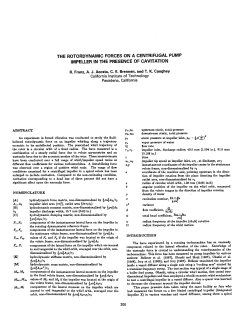 the rotordynamic forces on a centrifugal pump impeller in the