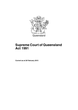 Supreme Court of Queensland Act 1991