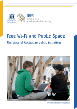 Free Wi-Fi and Public Space: the state of Australian public initiatives