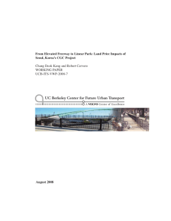 From Elevated Freeway to Linear Park: Land Price Impacts of Seoul