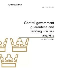 Central government guarantees and lending