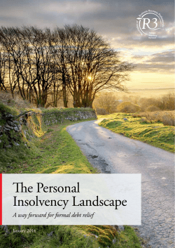The Personal Insolvency Landscape