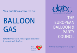 our factsheet - The European Balloon and Party Council