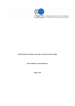 overcoming school failure: policies that work oecd