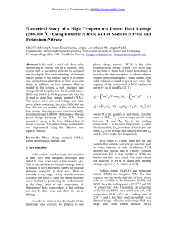 Numerical Study of a High Temperature Latent Heat Storage