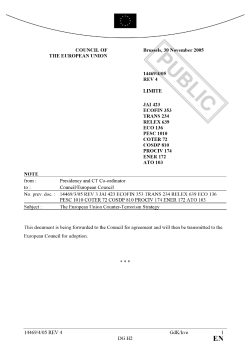 EU Counter-Terrorism Strategy