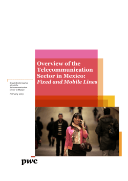 Overview of the Telecommunication Sector in Mexico
