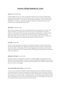 Summer Holiday Reading List: Junior