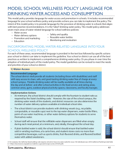 Annotated Model Wellness Policy - California Food Policy Advocates