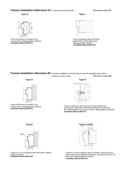Frames Installation Alternative S1 (3