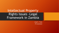 Intellectual Property Rights Issues_Legal Framework in