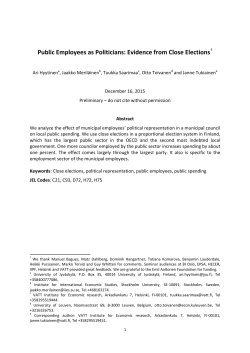 Public Employees as Politicians: Evidence from Close Elections