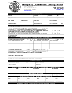 sheriff`s office application