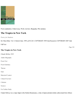 The Tropics in New York