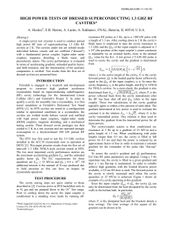 High Power Tests of Dressed Superconducting 1.3 GHz