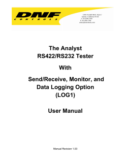 Analyst, RS422/RS232 Tester With