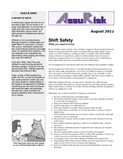 Shift Safety - Assurance, Ltd.