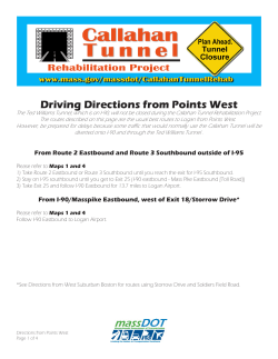 Driving directions Package from Points West