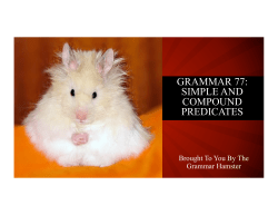 grammar 77: simple and compound predicates