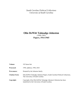 Olin DeWitt Talmadge Johnston