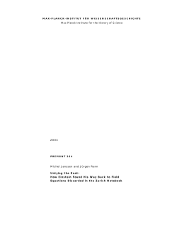 Untying the Knot: How Einstein Found His Way Back to Field