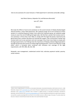 Cuidacoches Impact Evaluation 20160610