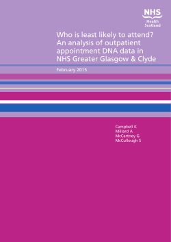 DNA analysis - NHS Greater Glasgow and Clyde