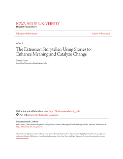 The Extension Storyteller: Using Stories to Enhance Meaning and