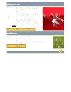 absorption trap acid bottles