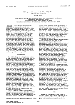 Lithospheric Structure of the Walvis Ridge From Rayleigh Wave