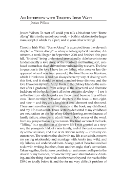 An Interview with Timothy Irish Watt