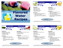 great flavored water recipes