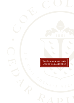 The Coe College Board of Trustees Presents