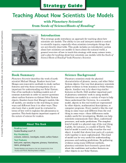 Teaching About How Scientists Use Models